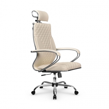 Кресло руководителя Метта Metta L 2c 44C/K116 Infinity Easy Clean MPES Комплект 5 Молочное