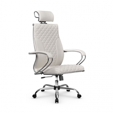 Кресло руководителя Метта Metta L 2c 44C/K116 Infinity Easy Clean MPES Комплект 5 Молочное