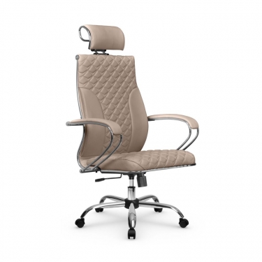 Кресло руководителя Метта Metta L 2c 44C/K116 Infinity Easy Clean MPES Комплект 5 Темно-бежевое