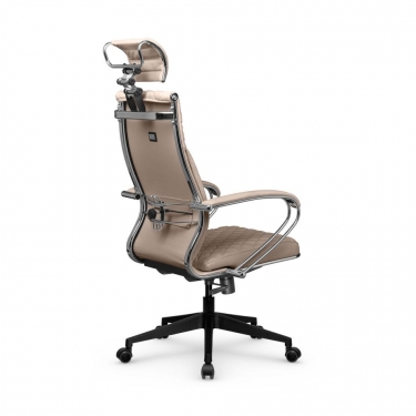 Кресло руководителя Метта Metta L 2c 44C/K116 Infinity Easy Clean MPES Комплект 6 Темно-бежевое