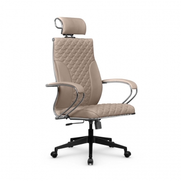 Кресло руководителя Метта Metta L 2c 44C/K116 Infinity Easy Clean MPES Комплект 6 Темно-бежевое
