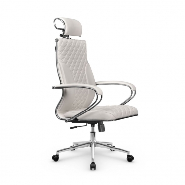 Кресло руководителя Метта Metta L 2c 44C/K116 Infinity Easy Clean MPES Комплект 7 Белое
