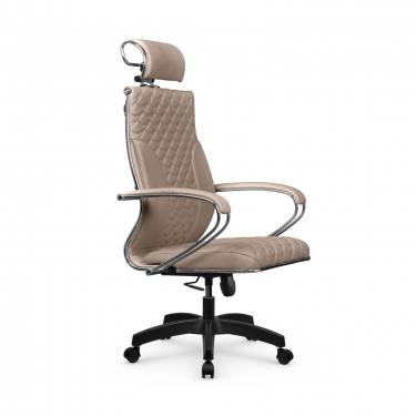 Кресло руководителя Метта Metta L 2c 44C/K116 Infinity Easy Clean MPES Комплект 8 Темно-бежевое