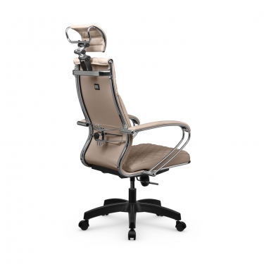 Кресло руководителя Метта Metta L 2c 44C/K116 Infinity Easy Clean MPES Комплект 8 Темно-бежевое