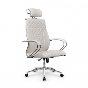 Кресло руководителя Метта Metta L 2c 44C/K116 Infinity Easy Clean MPES Комплект 9 Молочное