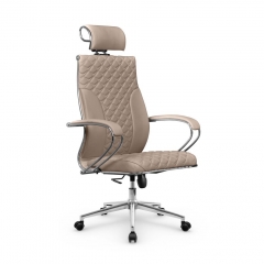 Кресло руководителя Метта Metta L 2c 44C/K116 Infinity Easy Clean MPES Комплект 9 Темно-бежевое