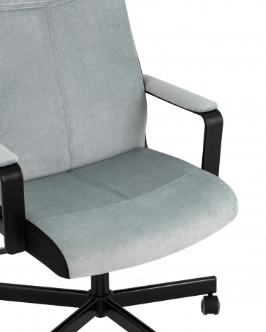 Кресло руководителя Stool Group TopChairs ST-DOMINGO Серо-голубой