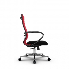 Кресло офисное Метта МЕТТА B 2b 19/K130, Основание 17834 Комплект 3 Красное Черное