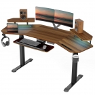 Стол для компьютера для геймеров с подставкой под клавиатуру и электрической регулировкой по высоте Eureka Eureka ERK-ED71-WN