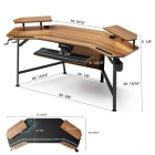 Стол для компьютера с подставкой под клавиатуру Eureka EUREKA ERK-AED-E70WN