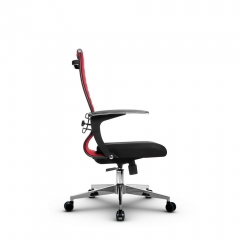 Кресло офисное Метта МЕТТА B 2b 19/U158, Основание 17834 Комплект 3 Красное Черное