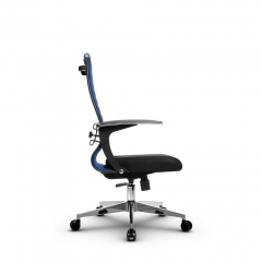 Кресло офисное Метта МЕТТА B 2b 19/U158, Основание 17834 Комплект 3 Синее Черное