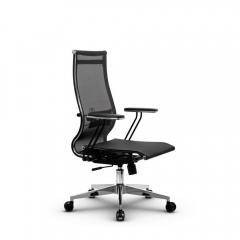 Кресло офисное Метта МЕТТА B 2m 9/T110, Основание 17834 Комплект 3 Черное