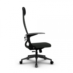 Кресло офисное Метта МЕТТА B 1b 21/U158, Основание 17832 Комплект 4 Темно-серое