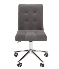 Кресло для оператора Chairman CHAIRMAN 030 chrome ткань T-55 Темно-серый