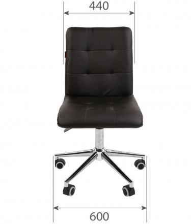 Кресло для оператора Chairman CHAIRMAN 030 chrome ткань T-75 Бирюзовый