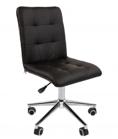 Кресло для оператора Chairman CHAIRMAN 030 chrome экокожа Черный