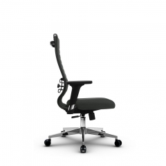 Кресло офисное Метта МЕТТА B 2b 19/2D, Основание 17834 Комплект 3 Темно-серое