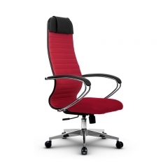 Кресло офисное Метта МЕТТА B 1b 21/K131, Основание 17834 Комплект 3 Красное