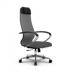 Кресло офисное Метта МЕТТА B 1b 21/K131, Основание 17834 Комплект 3 Светло-серое