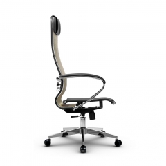 Кресло офисное Метта МЕТТА B 1m 4/K131, Основание 17834 Комплект 3 Золотой ротанг Черное