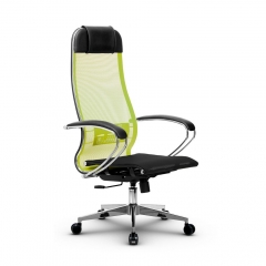 Кресло офисное Метта МЕТТА B 1m 4/K131, Основание 17834 Комплект 3 Оранжевое Черное