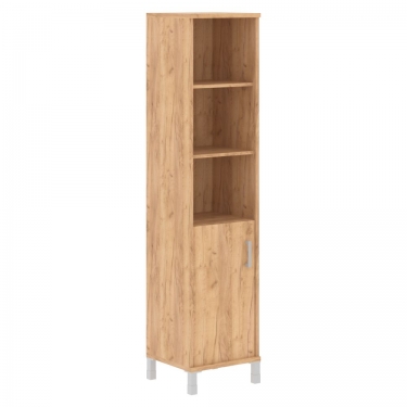 Стеллаж с дверью ДСП Skyland В431.2 L Дуб Бофорд