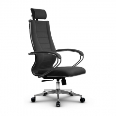 Кресло офисное Метта METTA B 2m 34PF/K127, Основание 17834 Комплект 3 Темно-серое