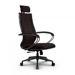 Кресло офисное Метта METTA B 2m 34PF/K127, Основание 17832 Комплект 4 Темно-коричневое