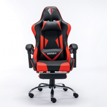 Кресло компьютерное BRABIX BRABIX Dexter GM-135 подножка Красное