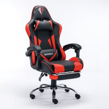 Кресло компьютерное BRABIX BRABIX Dexter GM-135 подножка Красное