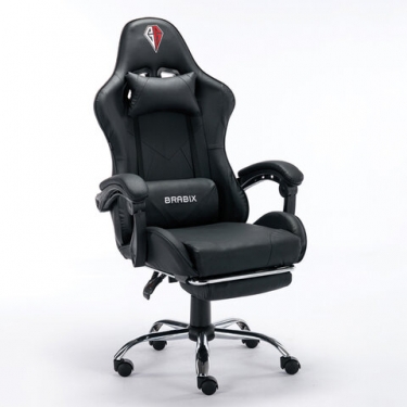Кресло компьютерное BRABIX BRABIX Dexter GM-135 подножка Черное