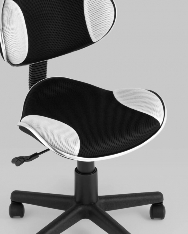 Стул офисный Stool Group QZY Черно-белый