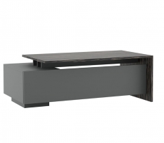 Стол письменный на опорной тумбе POINTEX DALI DLI37210012 Эбен Антрацит