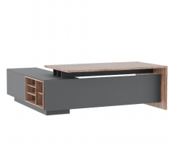 Стол письменный на опорной креденции POINTEX DALI DLI37210132 Орех Антрацит