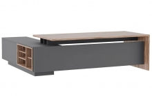 Стол письменный на опорной креденции POINTEX DALI DLI37210332 Орех Антрацит