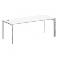 Стол рабочий руководителя на П-образном м/к Рива ONIX DIRECT LUX M-O.MP-SRR-6.8 Белый бриллиант