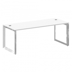 Стол рабочий руководителя на О-образном м/к Рива ONIX DIRECT LUX M-O.MO-SRR-6.8 Белый бриллиант