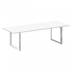 Стол переговорный на О-образном м/к Рива ONIX DIRECT LUX M-O.MO-PRG-25 Белый бриллиант