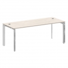 Стол рабочий руководителя на П-образном м/к Рива ONIX DIRECT LUX M-O.MP-SRR-6.8 Денвер светлый