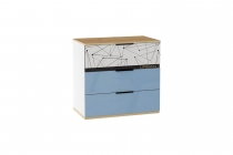 Комод Урбан Любимый дом ЛД 528.160.000 Дуб Золотой/Белый/Сумеречный голубой