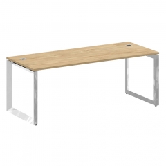 Стол рабочий руководителя на О-образном м/к Рива ONIX DIRECT LUX M-O.MO-SRR-6.8 Тиквуд светлый