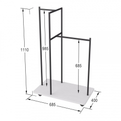 Вешалка гардеробная Мебелик Стик Белый