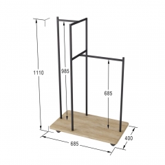 Вешалка гардеробная Мебелик Стик Дуб сонома