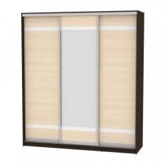 Шкаф-купе Аларти B-230х200х60-3Венге-ДМ-D9D10D9