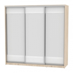 Шкаф-купе Аларти B-230х235х60-2ДСС-Белый-D10D10D10