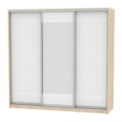 Шкаф-купе Аларти B-230х235х60-2ДСС-Белый-D9D10D9