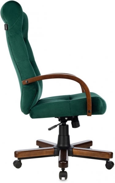 Кресло руководителя Бюрократ Бюрократ T-9928WALNUT Fabric зеленый Italia Green