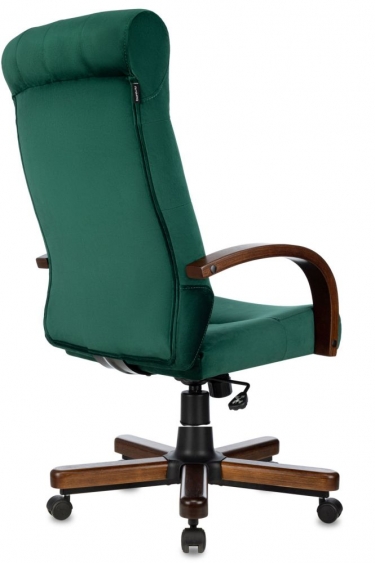 Кресло руководителя Бюрократ Бюрократ T-9928WALNUT Fabric зеленый Italia Green