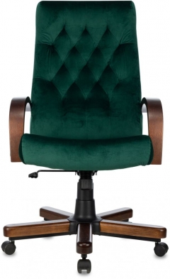 Кресло руководителя Бюрократ Бюрократ T-9928WALNUT Fabric зеленый Italia Green